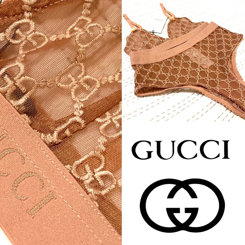COPY - NWT ~ GUCCI Lingerie Set (in Nude) - Picture 4 of 14